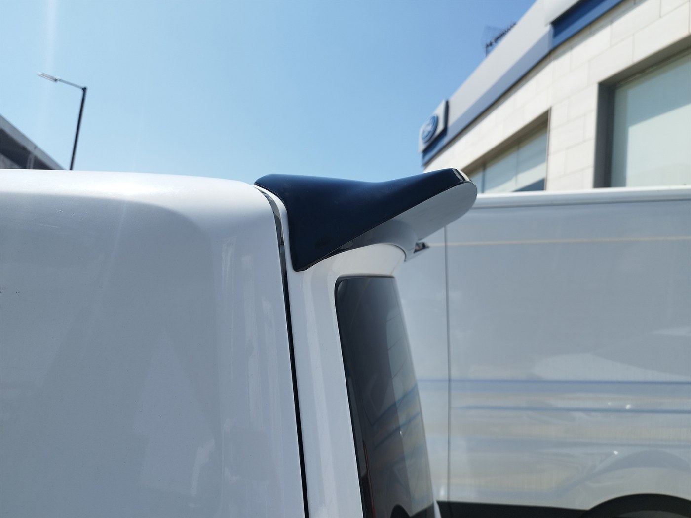 Motordrome Design Rear Wing Roof Spoiler V2 Tailgate Ford Transit Custom Mk1 2012-2023 PU