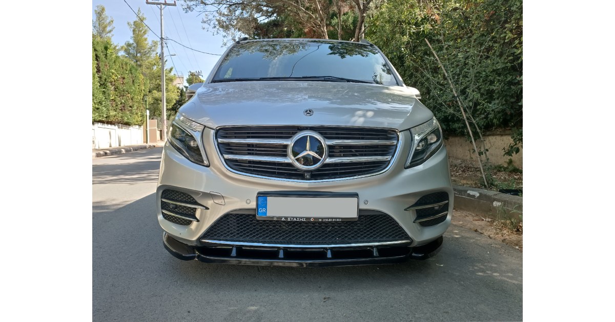 Motordrome Design Front Bumper Splitter Lower Valance Mercedes Vito W447 2014+ ABS Plastic main image 1