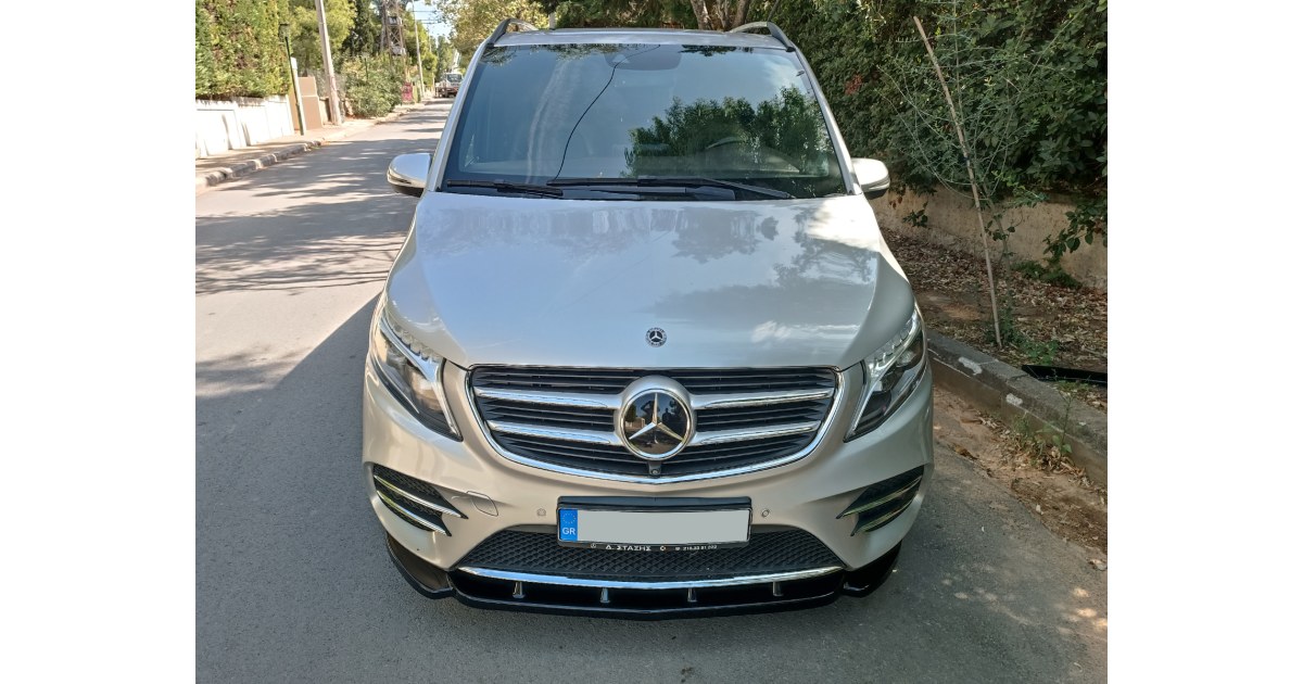 Motordrome Design Front Bumper Splitter Lower Valance Mercedes Vito W447 2014+ ABS Plastic main image 0