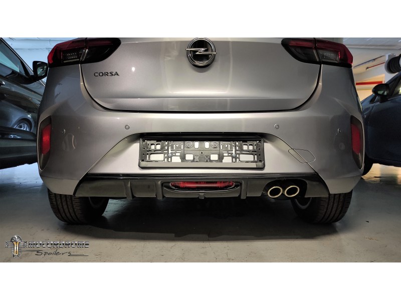 Rear Diffuser with Dual Exhaust Opel Corsa F GS-Line (2019-) Rear Diffuser with Dual Exhaust Opel Corsa F GS-Line (2019-)
