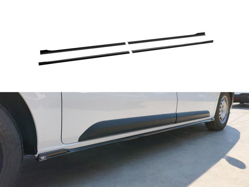 Side Skirts Extensions Citroen Jumpy / Space Tourer / Fiat Scudo / Opel Vivaro / Zafira Life / Peugeot Expert / Traveller / Toyota Proace L2 / L3 Mk3   Side Skirts Extensions Citroen Jumpy / Space Tourer / Fiat Scudo / Opel Vivaro / Zafira Life / Peugeot Expert / Traveller / Toyota Proace L2 / L3 Mk3