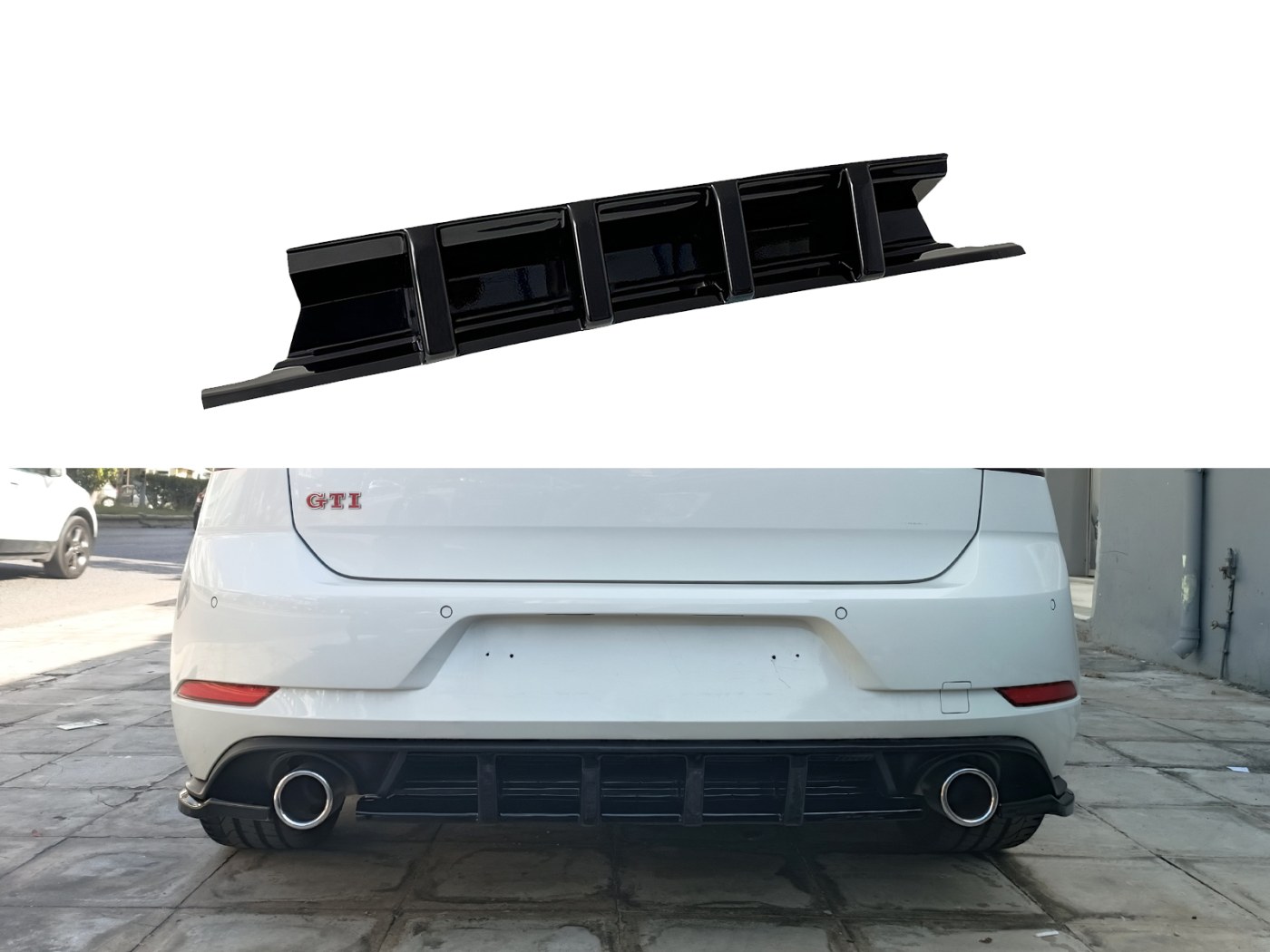 Rear Diffuser Volkswagen Golf Mk7 Facelift GTI Motordrome Design