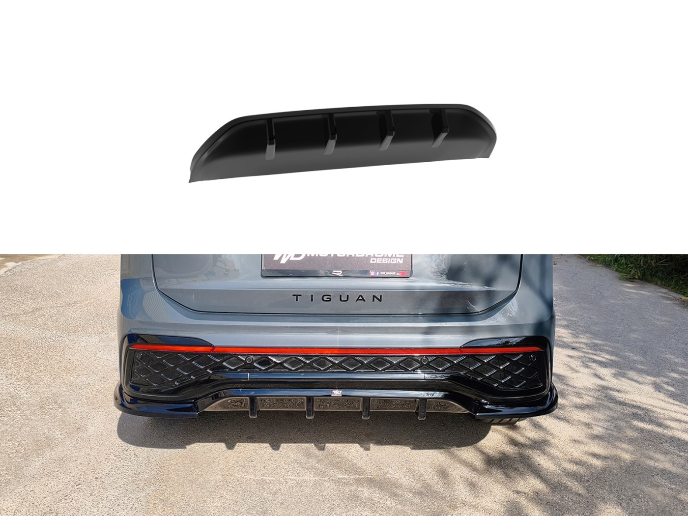 Rear Diffuser Volkswagen Tiguan Mk3 R-Line | Motordrome Design