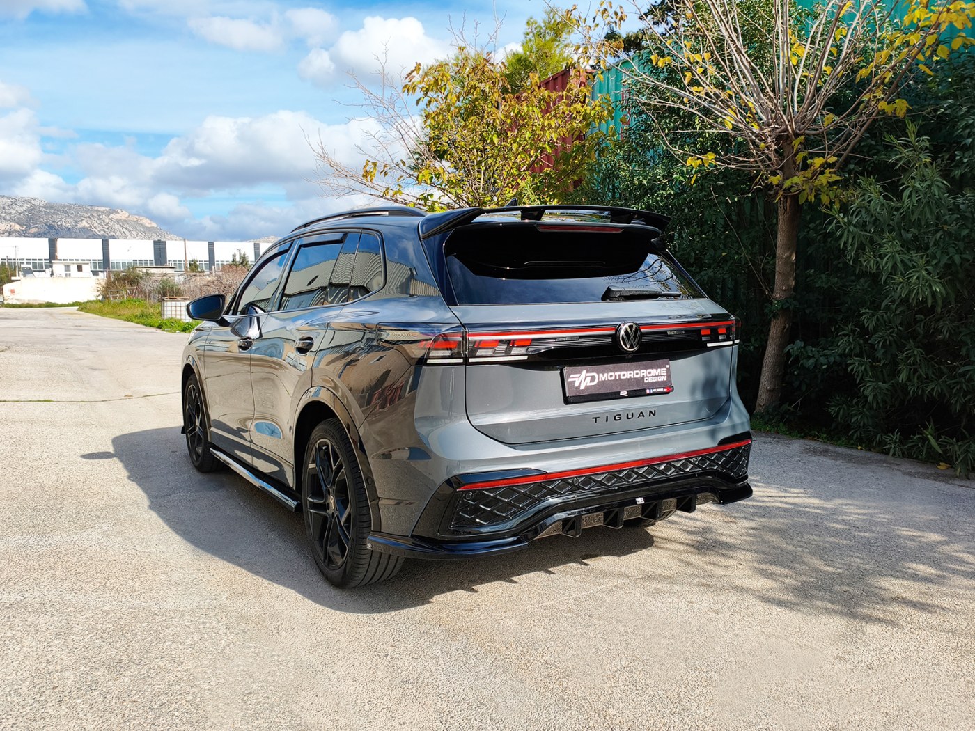 Vw Rear Rear Diffuser Volkswagen Tiguan Mk3 R-Line | Motordrome Design