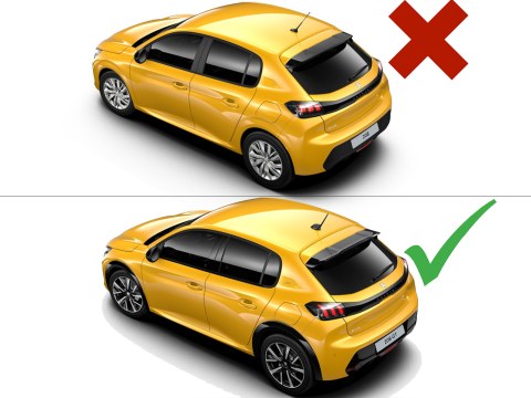 Roof Spoiler V.3 Peugeot 208 Mk2 (2019-) -  Roof Spoiler V.3 Peugeot 208 Mk2 (2019-) -