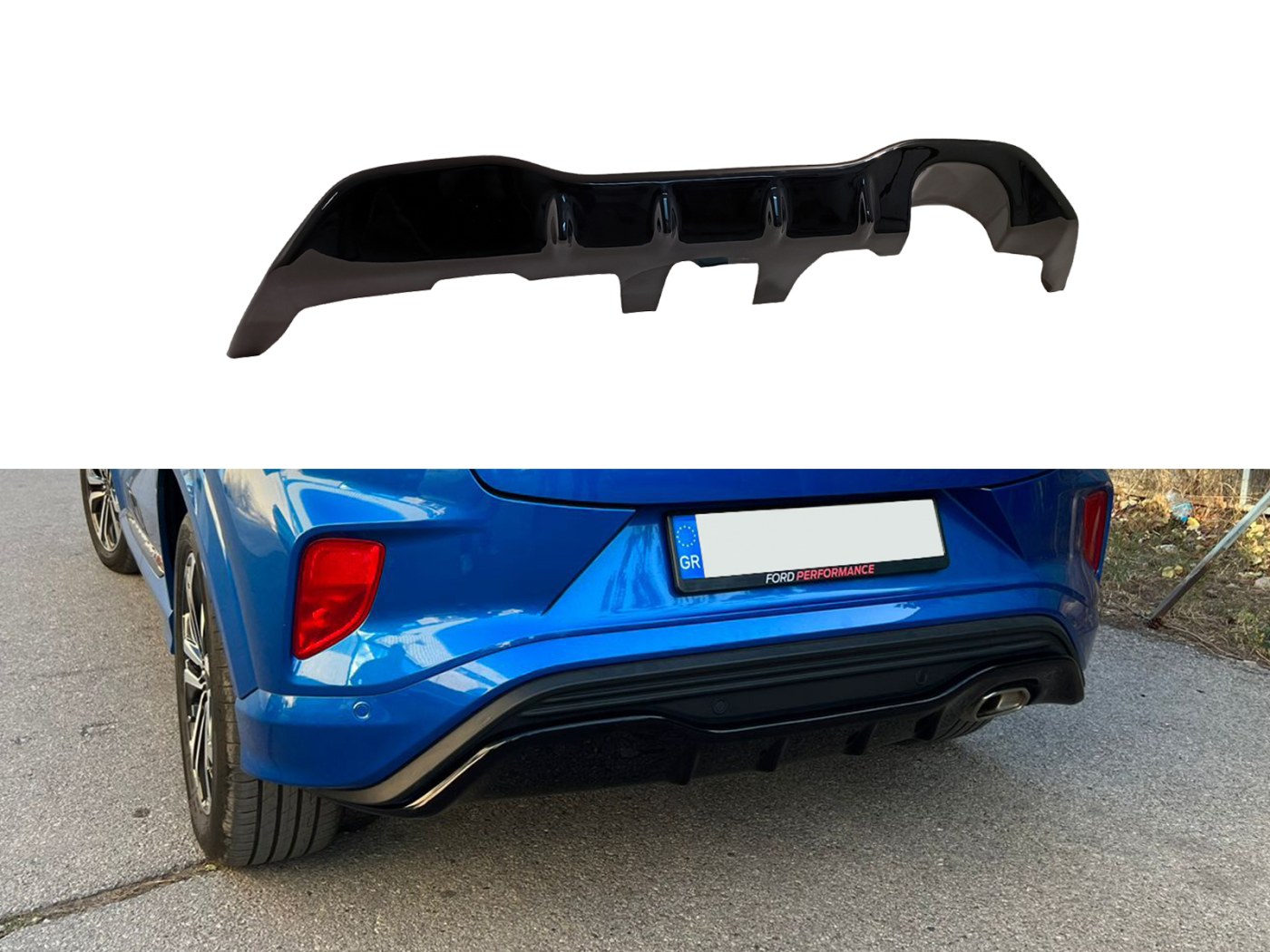 Side Skirts Diffusers Ford Focus ST / ST-Line Mk4 Gloss Black  Our Offer \  Ford \ Focus \ ST \ Mk4 [2019 -2021] Our Offer \ Ford \ Focus \ St-Line \