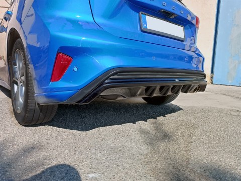 Rear Diffuser Ford Focus Mk4 ST-Line (2018-2022) -  Rear Diffuser Ford Focus Mk4 ST-Line (2018-2022) -