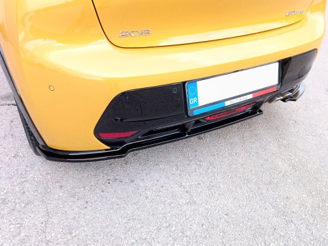 Rear Splitter Peugeot 208 Mk2 (2019-) -  Rear Splitter Peugeot 208 Mk2 (2019-) -