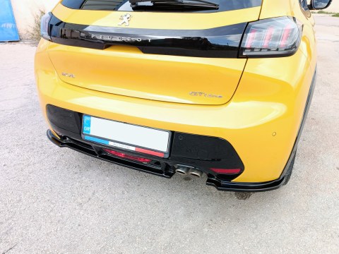 Rear Splitter Peugeot 208 Mk2 (2019-) -  Rear Splitter Peugeot 208 Mk2 (2019-) -