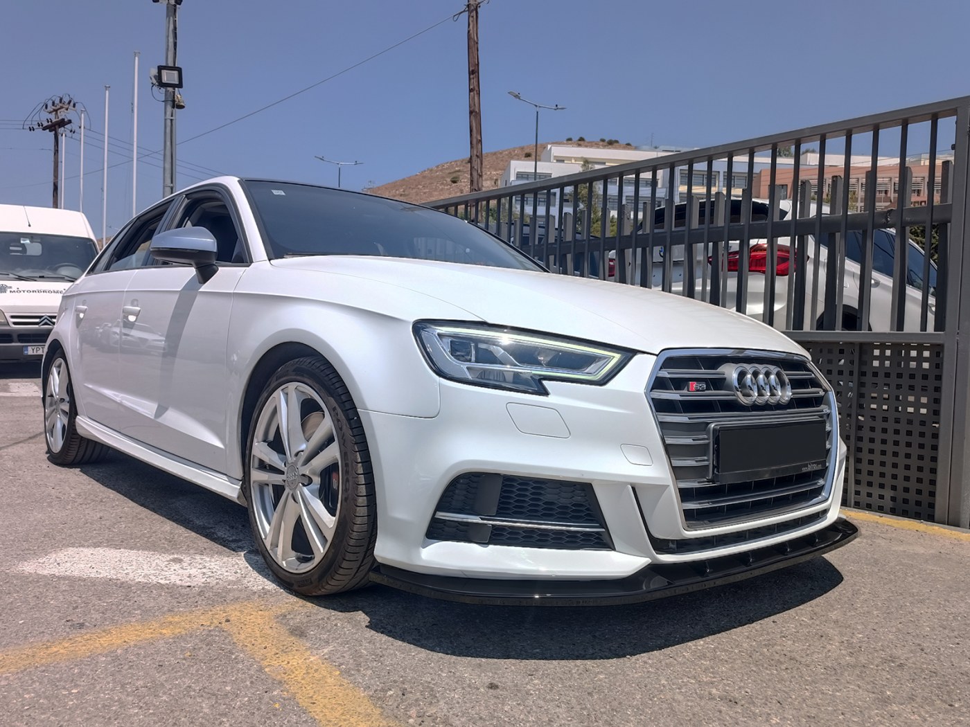 Carbon Fiber Front Lip For Audi S3 A3 Sline Sedan 2014-2016 Front Bumper Lip Spoiler Chin Splitter Body Kits Factory Outlet