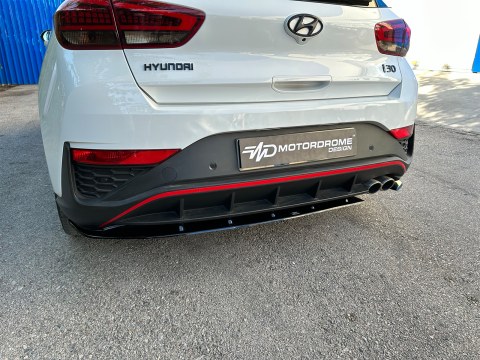 Rear Splitter Hyundai i30 Mk3 N-Line Hatchback Facelift (2020-) -  Rear Splitter Hyundai i30 Mk3 N-Line Hatchback Facelift (2020-) -